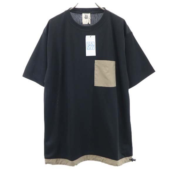 新品 バースト222 20ss ポケット付き 半袖 Tシャツ 2 ブラック vast222 
