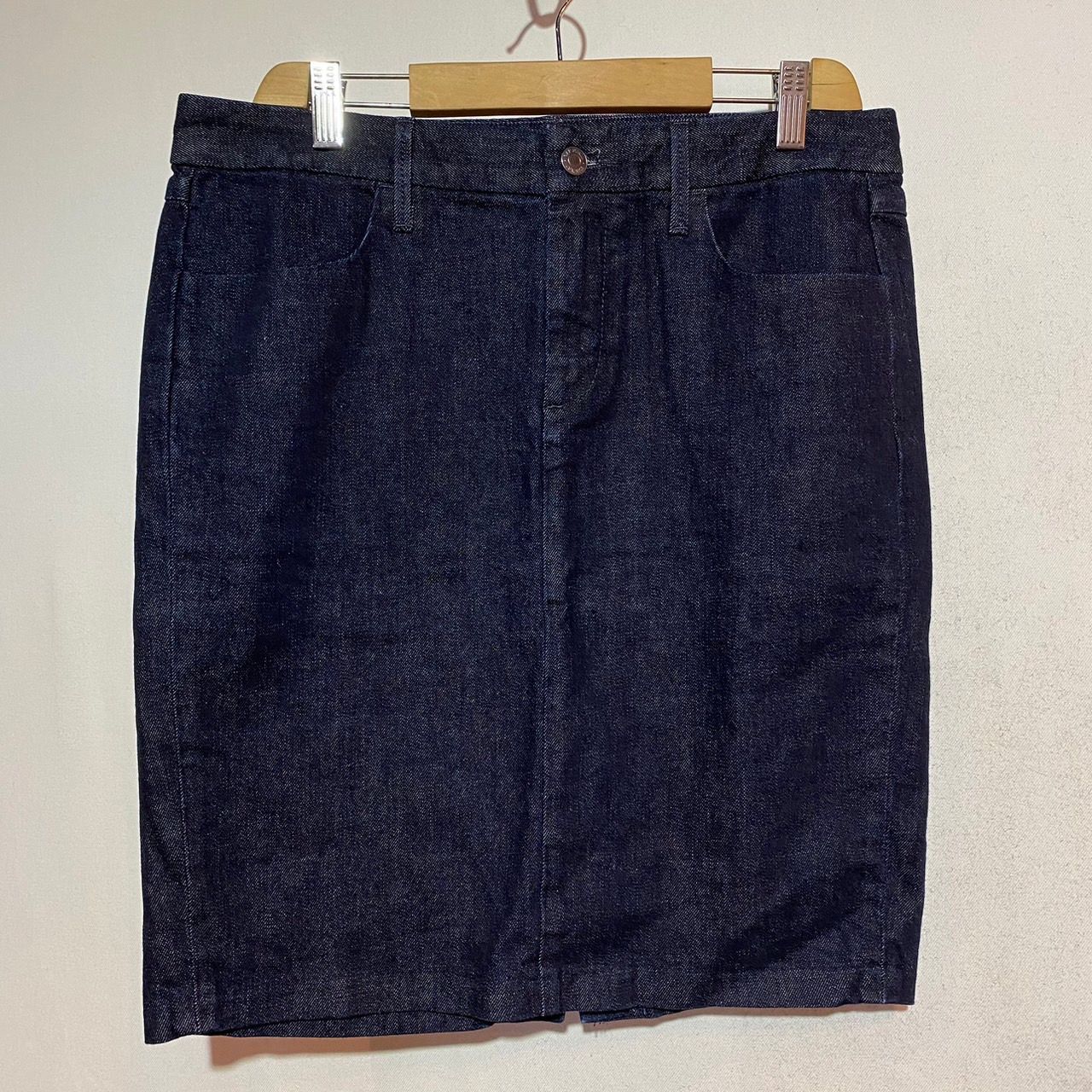 Gap 1969 ギャップ 膝丈スカート デニムスカート インディゴ レディース ▽7/11値下げしました▽ Gap ギャップ デニムスカート ひざ丈