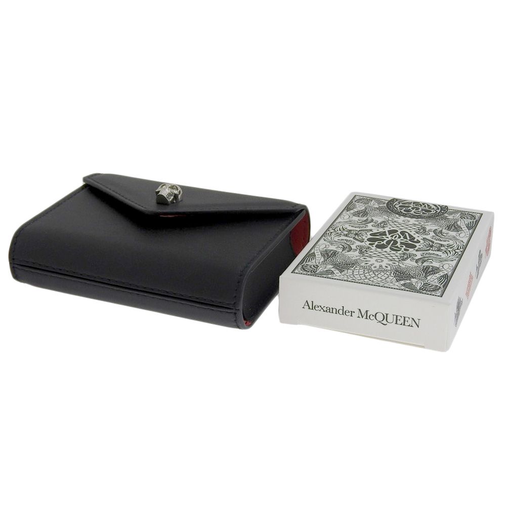 新品未開封】AlexanderMcQueenスカルレザーカードケース/トランプ