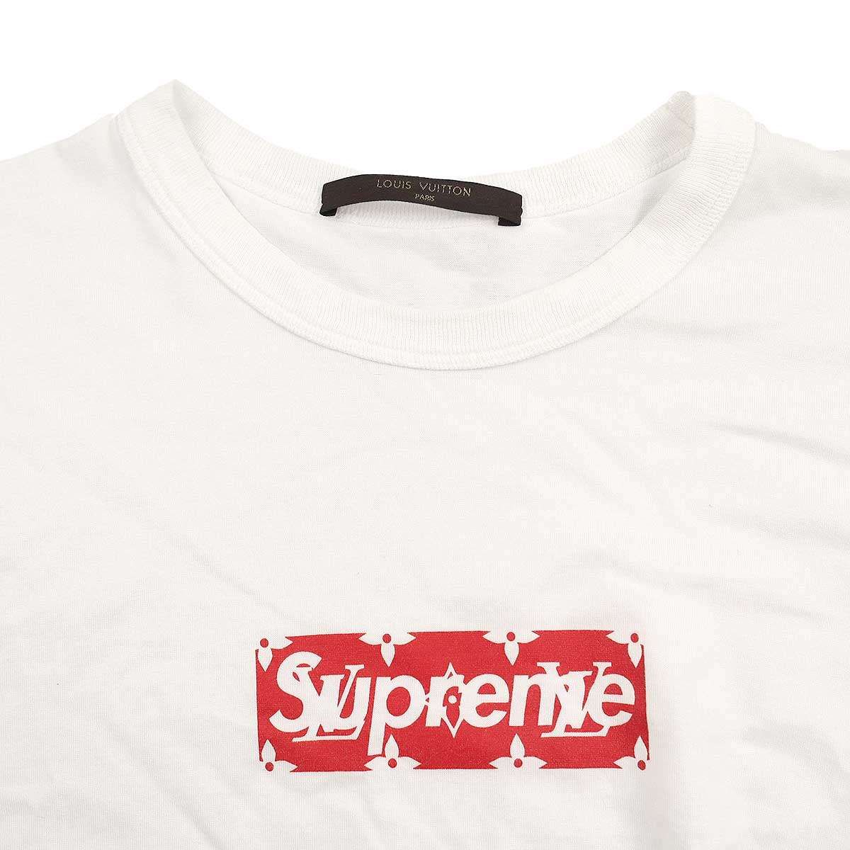 LOUIS VUITTON × SUPREME ルイヴィトン × シュプリーム 17AW Box Logo Tee モノグラムボックスロゴ Tシャツ  HDY92WJC8 ホワイト S - メルカリ