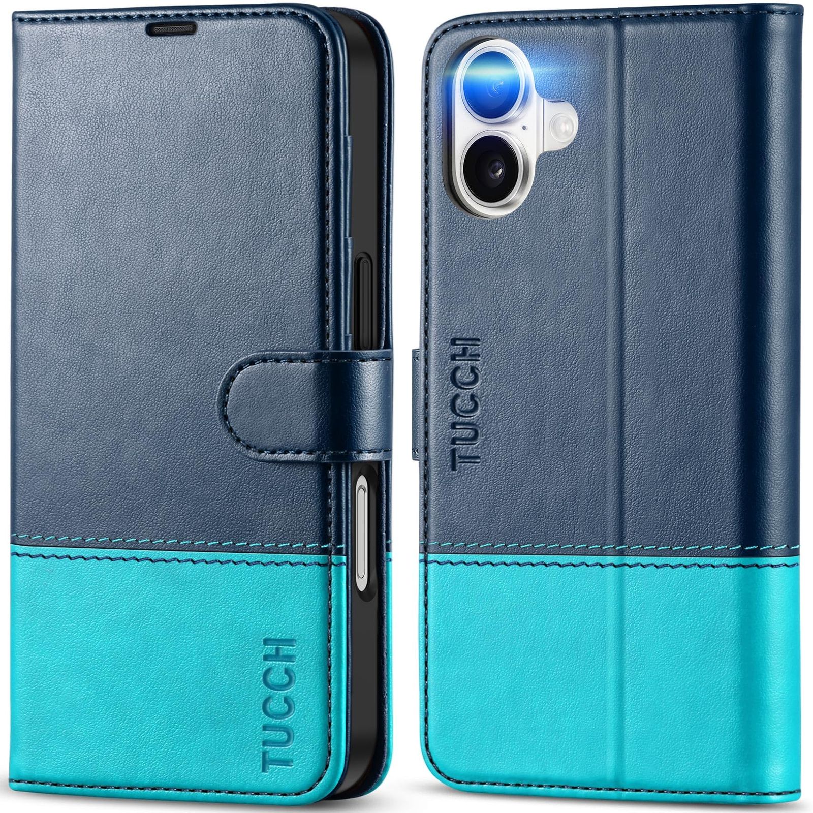 【人気商品】6.1インチ (2024年発売 アイフォン16スマホケース [RFIDブロッキング] あいほん16 TPU素材 PU合皮 全面保護 耐衝撃 5G 横置きスタンド機能 カード収納 アイフォーン16カバー 対応) 手帳