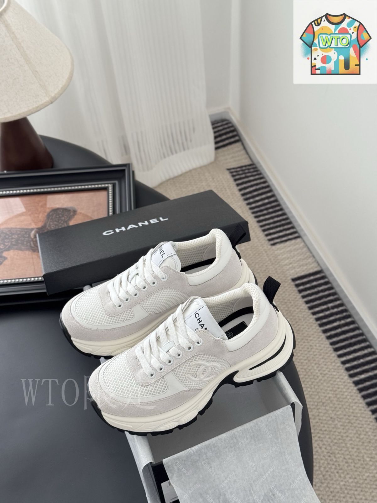 スポーティーでカジュアル♪【CHANEL】25C スニーカー Chanel 25C スポーツカジュアルシューズ01-3 - メルカリ