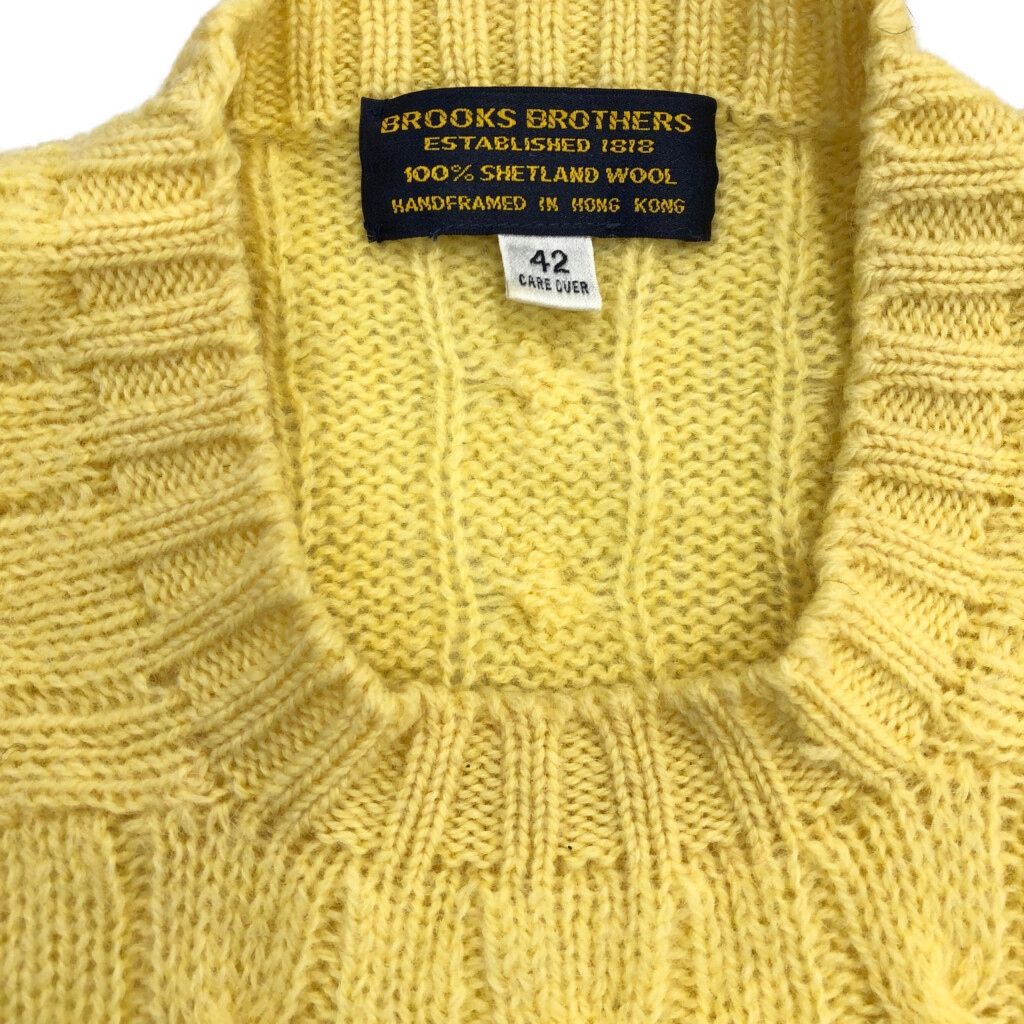 80年代 Brooks Brothers ブルックスブラザーズ ケーブルニットセーター 