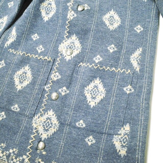 RRL ダブルアールエル ネイティブ柄 コンチョボタン