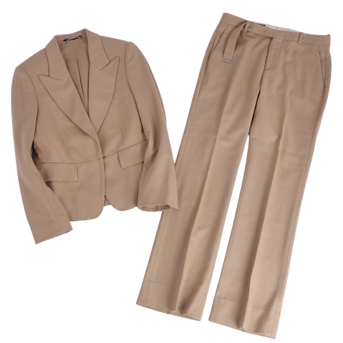 グッチ GUCCI セットアップ パンツスーツ ウール カシミヤ ジャケット パ