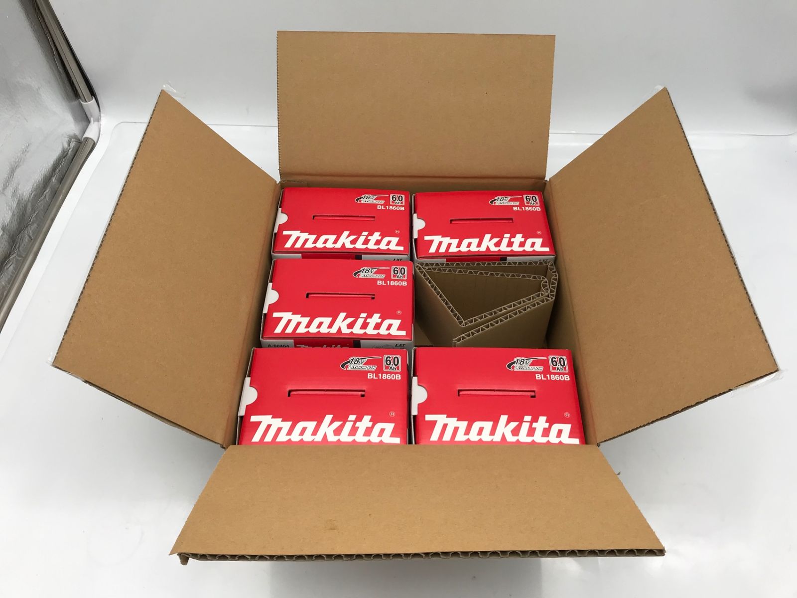 純正18V6.0AhBL1860Bバッテリー5個セット