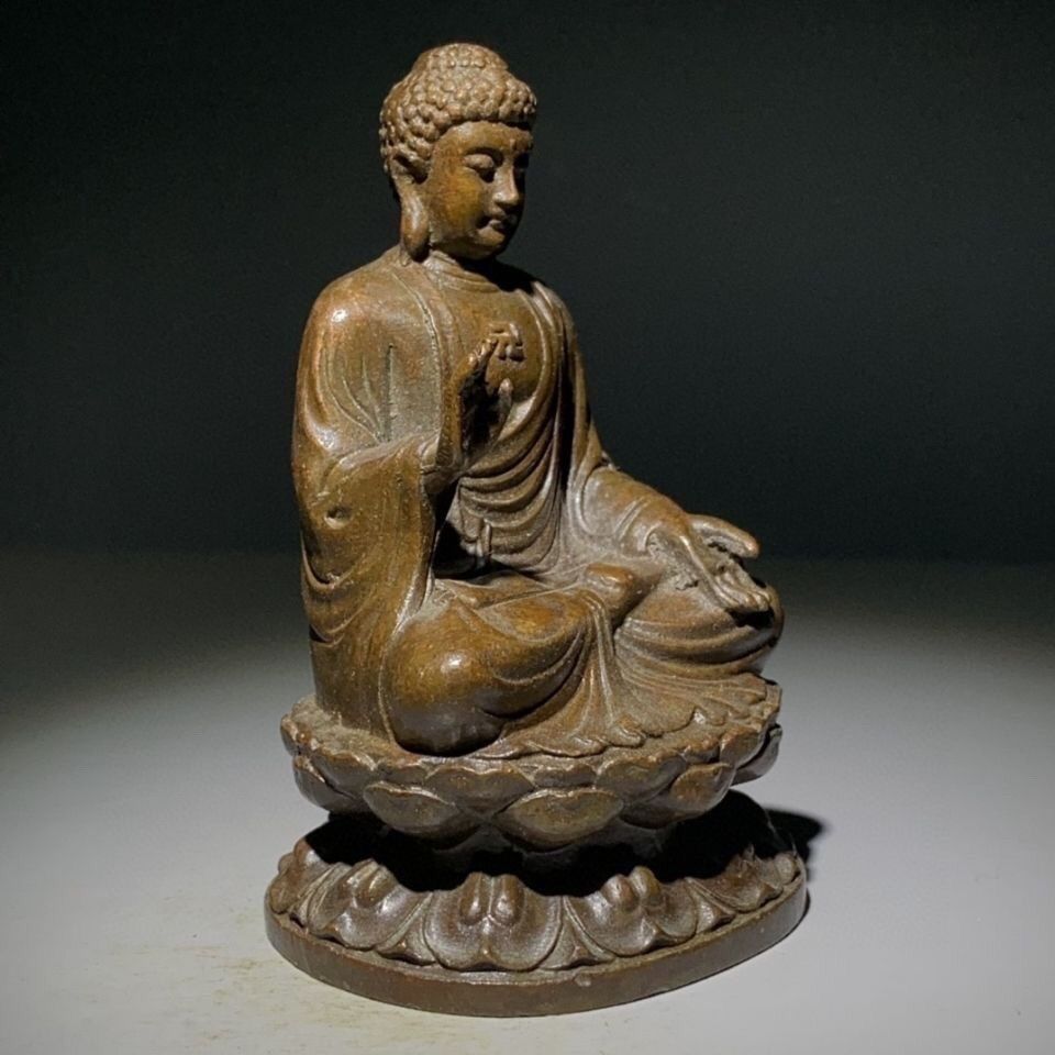 鉄像 鉄仏 釈迦牟尼端塔仏 大日如来仏像 工芸品 置物 41IqMY3+clL.jpg_BO30,255,255,