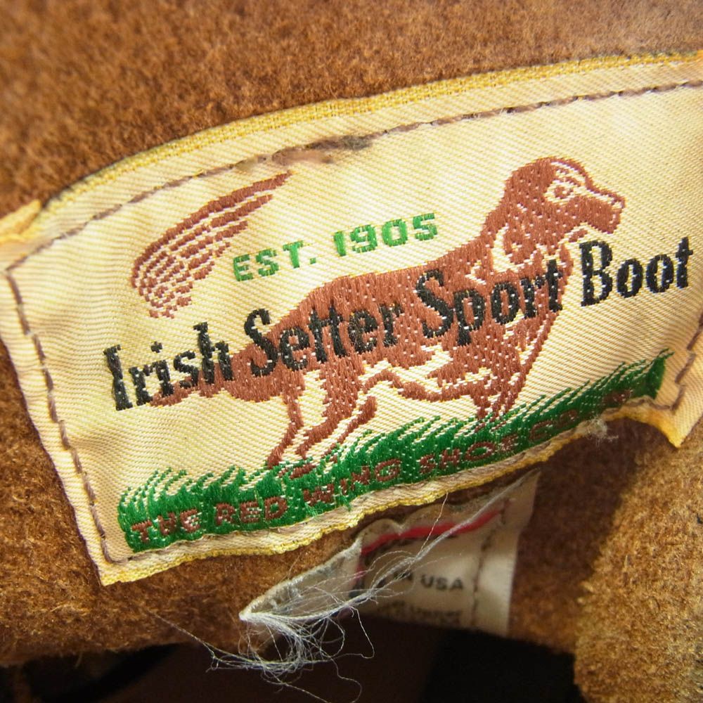 RED WING 犬タグIrish setter sport size9 RED WING レッドウィング 8179 IRISH SETTER アイリッシュ