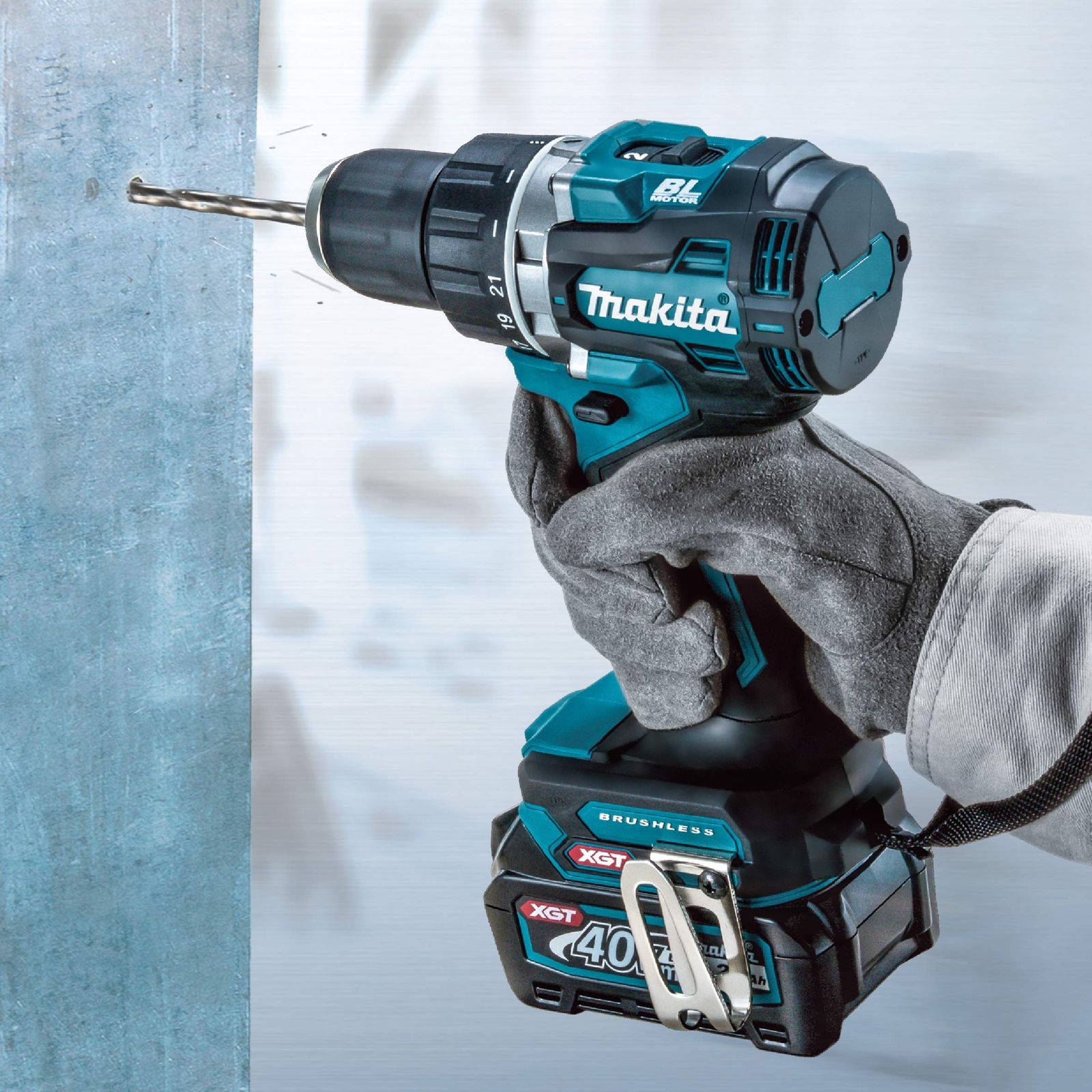マキタ Makita 充電式震動ドライバドリル 40Vmax バッテリ 充電器 ケース別売 HP002GZ 青