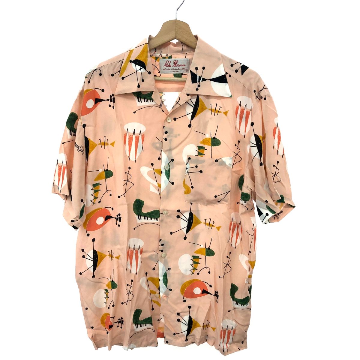 Aloha Blossom アロハブロッサム アロハブロッサム|アロハシャツ サイズ 44 ATOMIC PINK ピンク メンズ | 241005002537