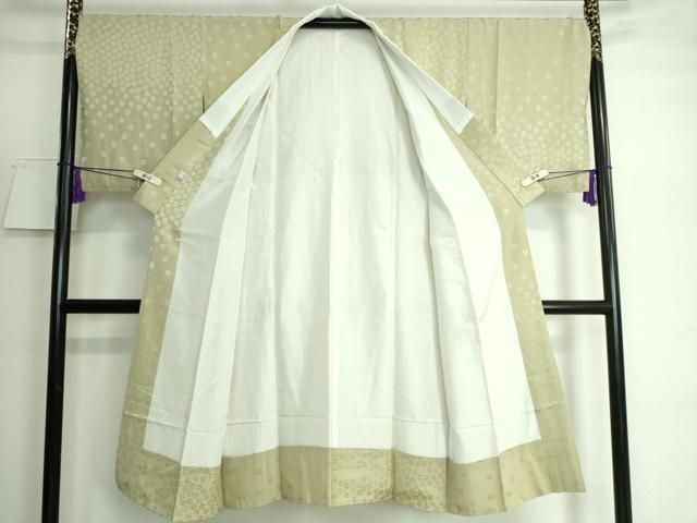 平和屋本店□上質な長襦袢 袷 草木間道 黒紅色地 逸品 未