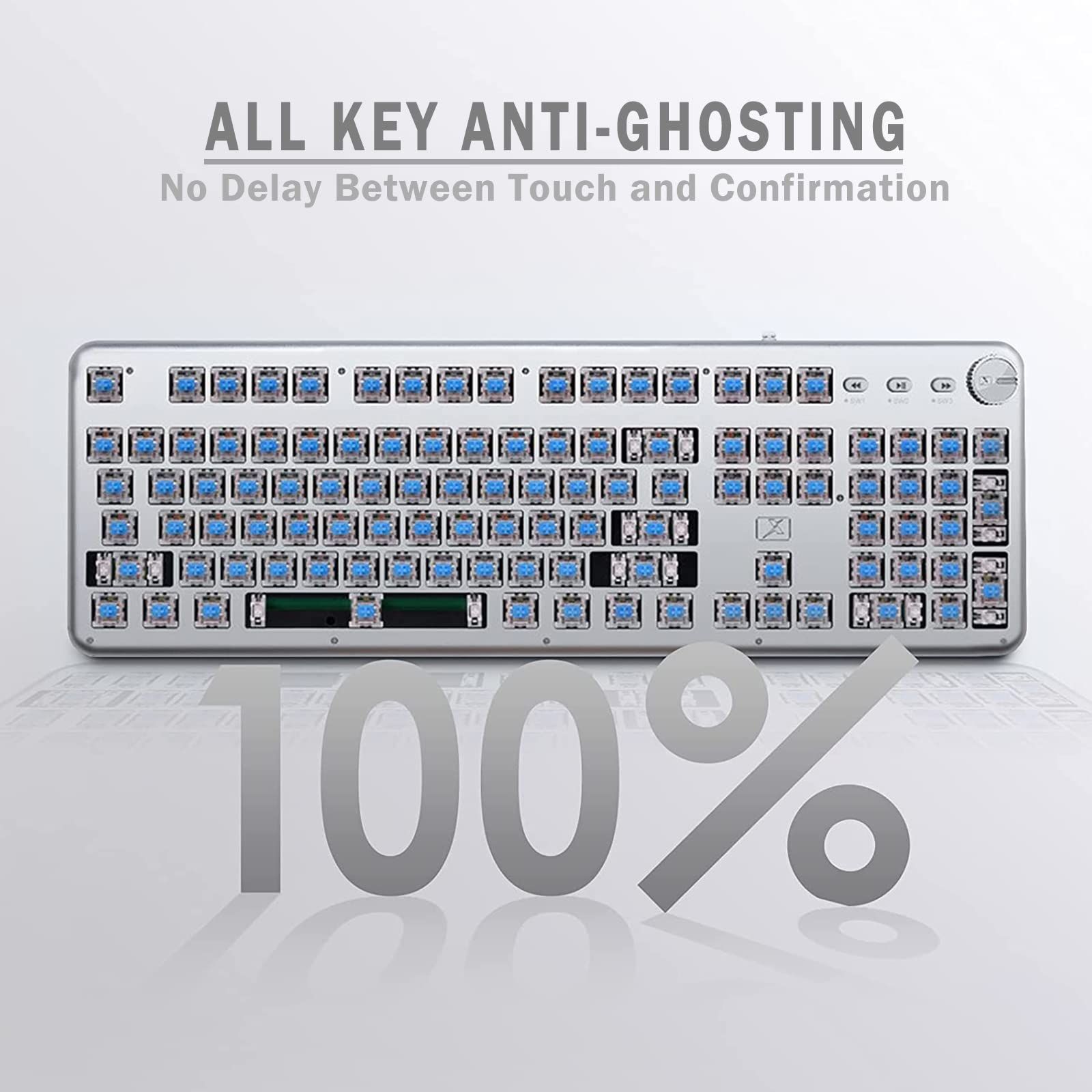 【白色光】スチームパンク タイプライター キーボード 104キー USB有線 白色光】スチームパンク タイプライター キーボード 104キー USB