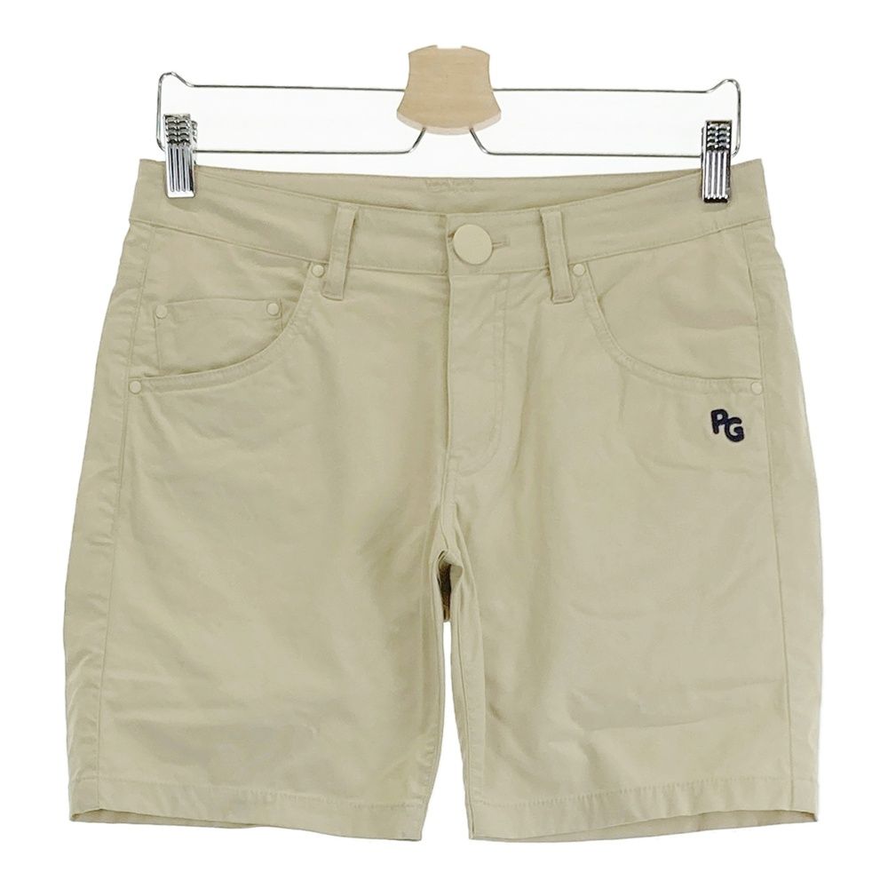 【新品タグ付】パーリーゲイツ レインパンツ ロゴ ゴルフ ニコちゃん ベージュ サイズ：1 PEARLY GATES パーリーゲイツ ハーフパンツ ニコちゃん刺繍