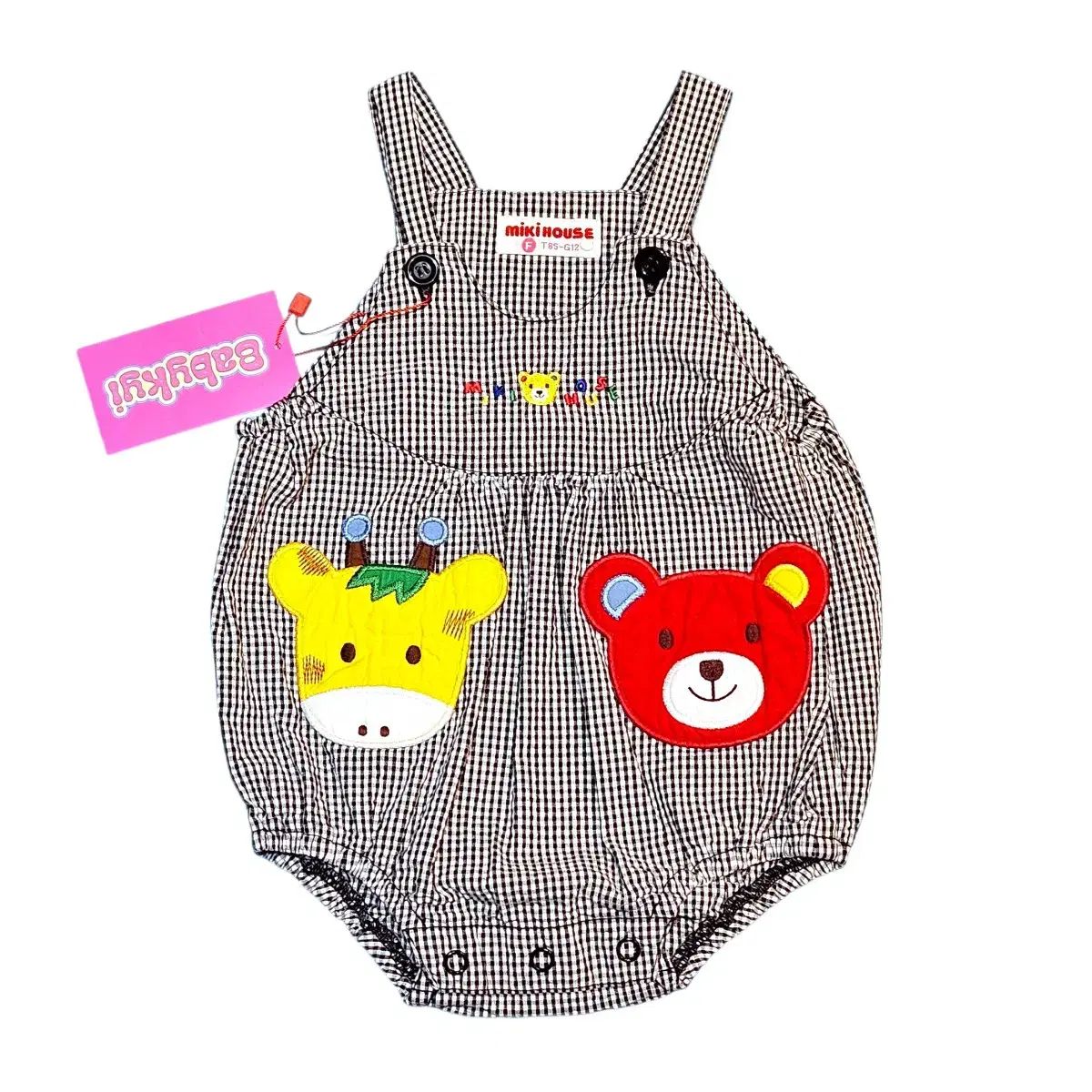 注文 希少 ミキハウス チエコサクキリンさん ロンパース 希少