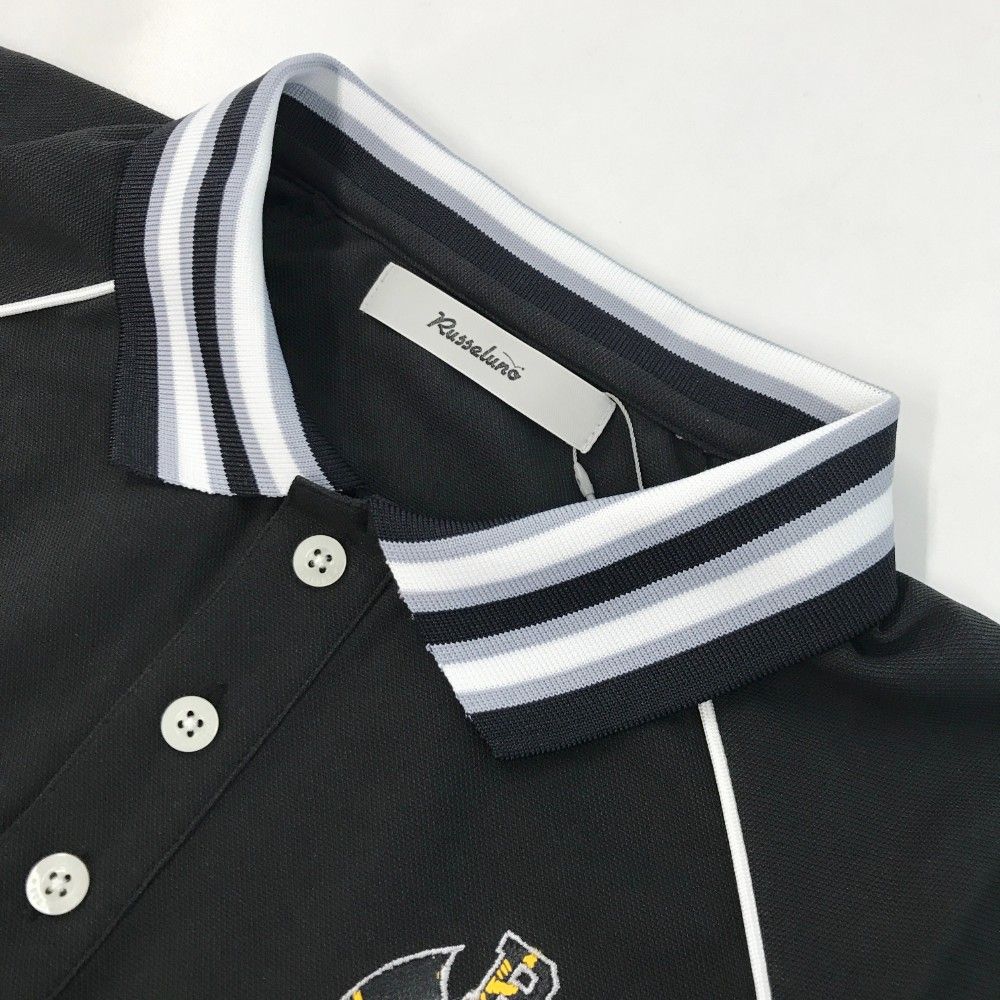サイズ：4 RUSSELUNO ラッセルノ  半袖ポロシャツ ルチャ  ブラック系 [240101328294]# ゴルフウェア メンズ ストスト