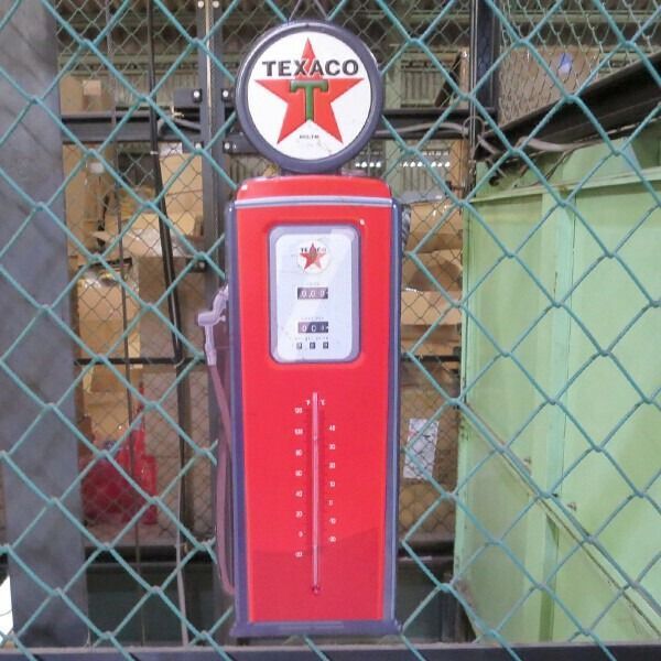テキサコ 温度計 エンボスメタルサイン TEXACO アメリカン雑貨