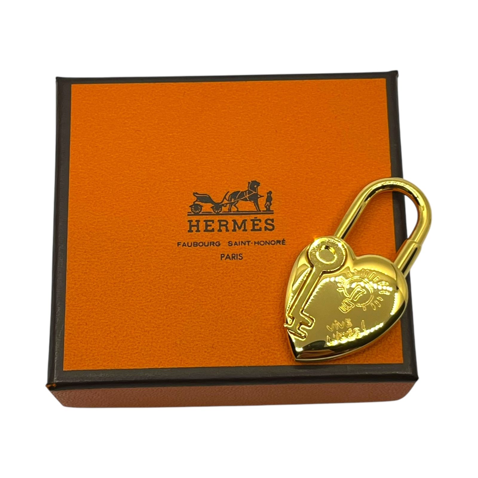 HERMES(エルメス) 2004年限定 Heart cadena charm ハート 鍵
