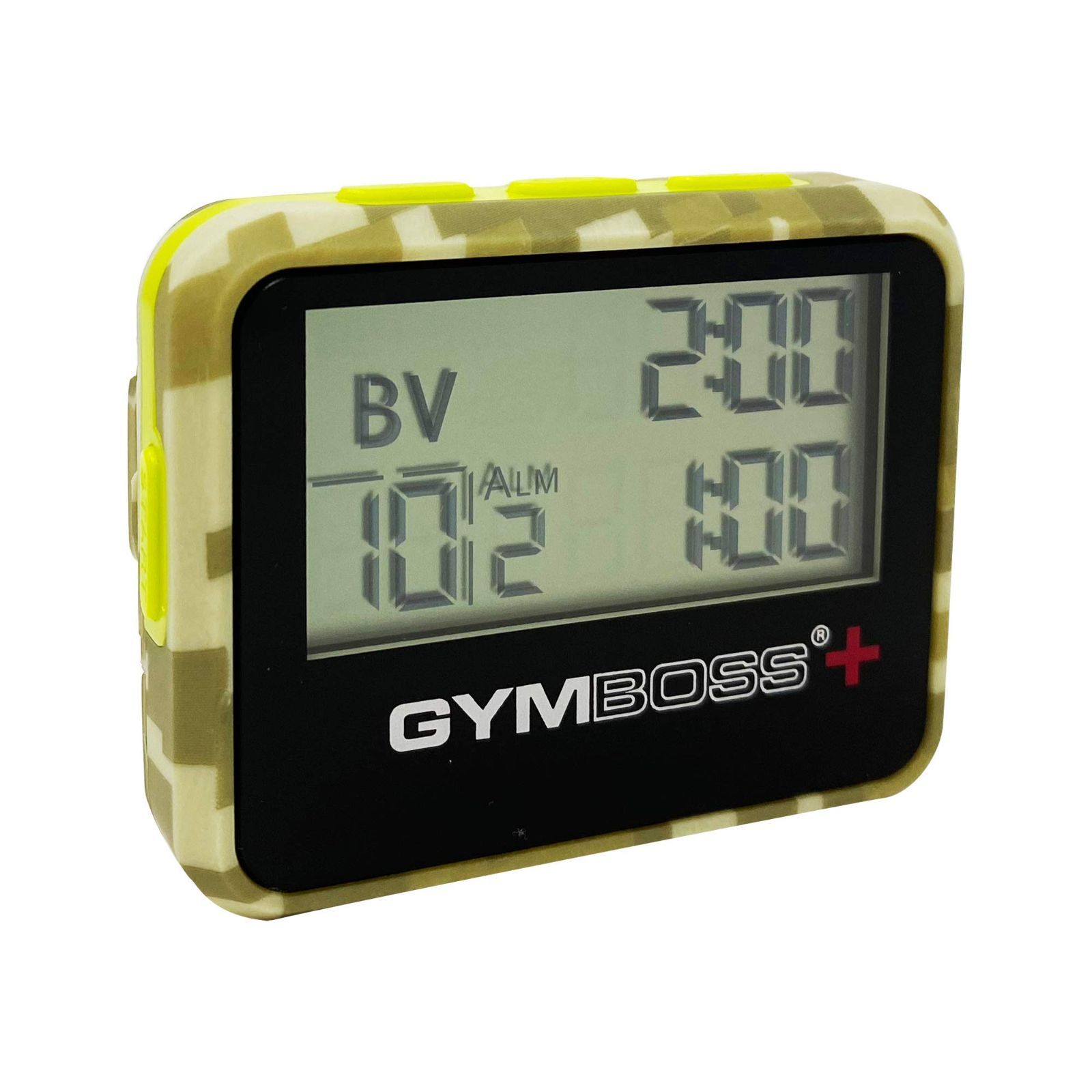 【在庫処分】Plus Gymboss インターバルタイマーとストップウォッチ(迷彩/イエロー)