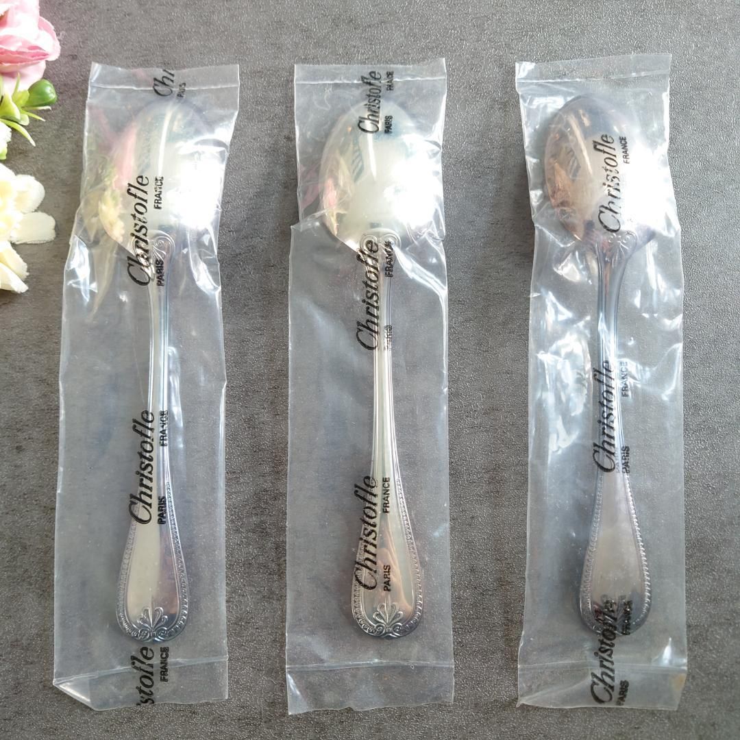 クリストフル マルメゾン 未開封 ティースプーン 3点 SKLAD-KIRPICHA_RU