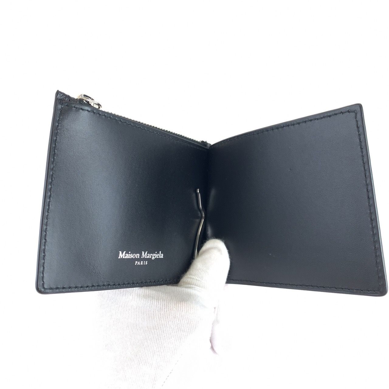 超美品 Maison Margiela メゾン マルジェラ ブラック 黒 シルバー金具