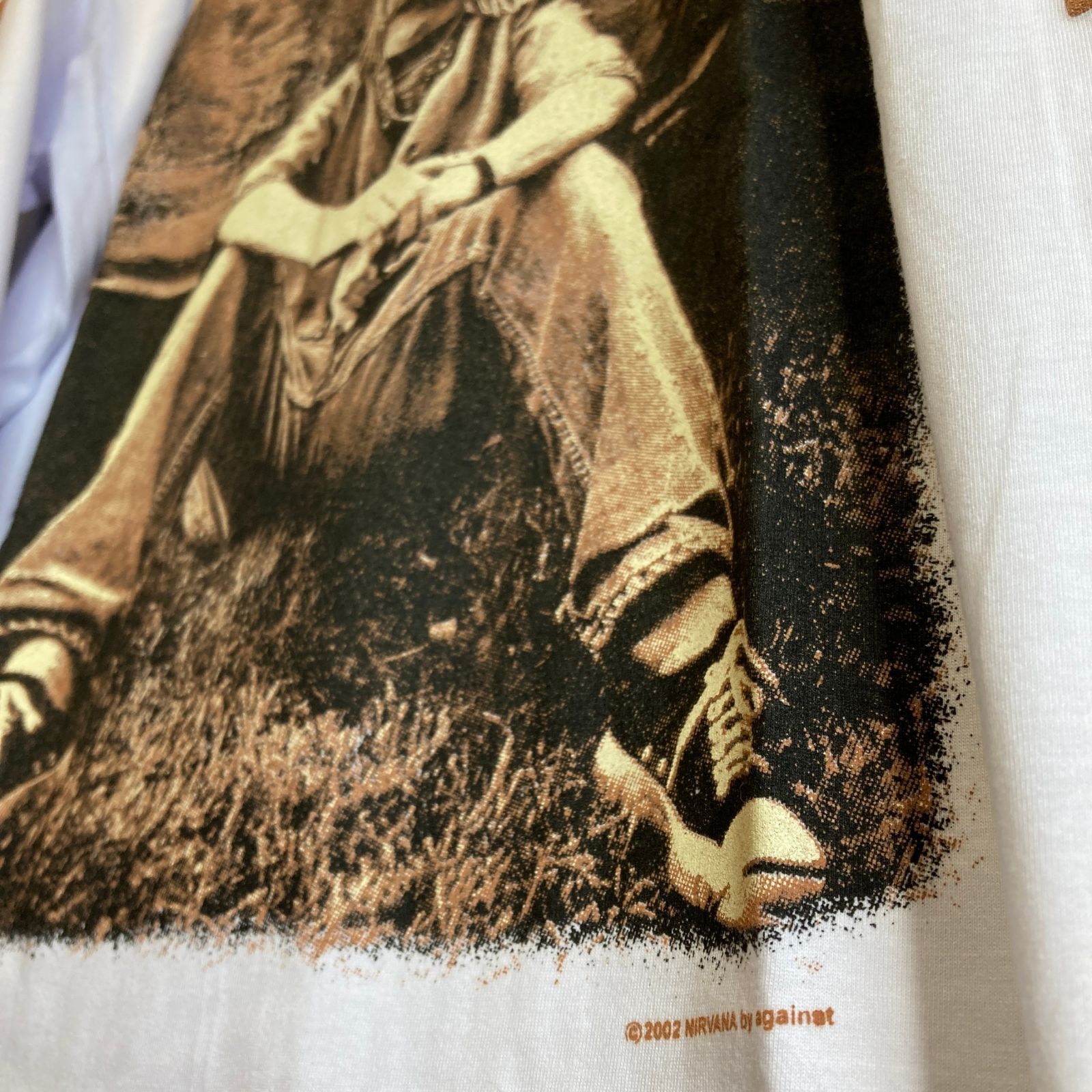 ニルバーナ NIRVANA カートコバーン 白 長袖 Tシャツ ロック バンド