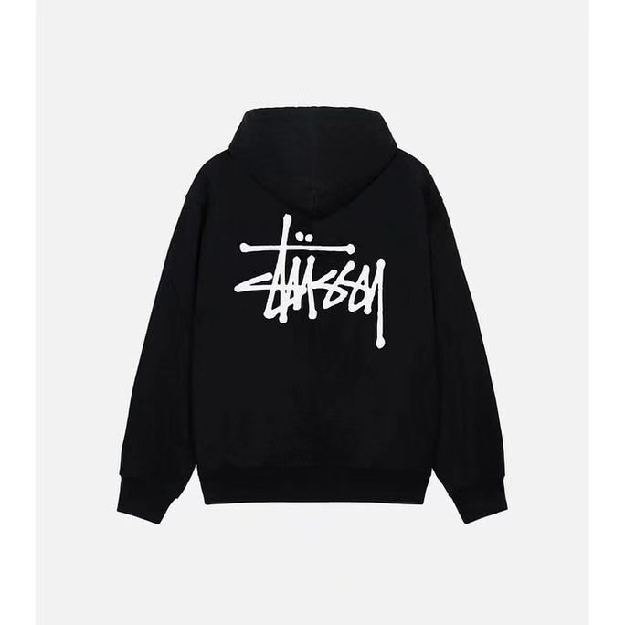 【新品未使用】STUSSY ステューシー ベーシック ジップパーカー BASIC STUSSY ブラック 男女兼用