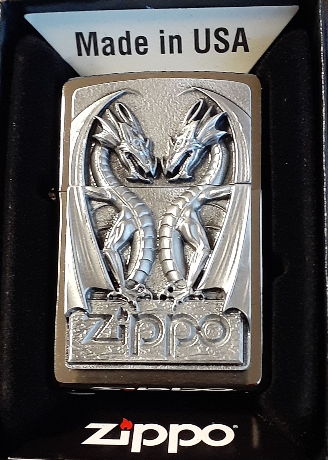 希少品 ZIPPO ジッポー ドラゴン・ハート 双龍の紋章 ヘヴィプレート - メルカリ