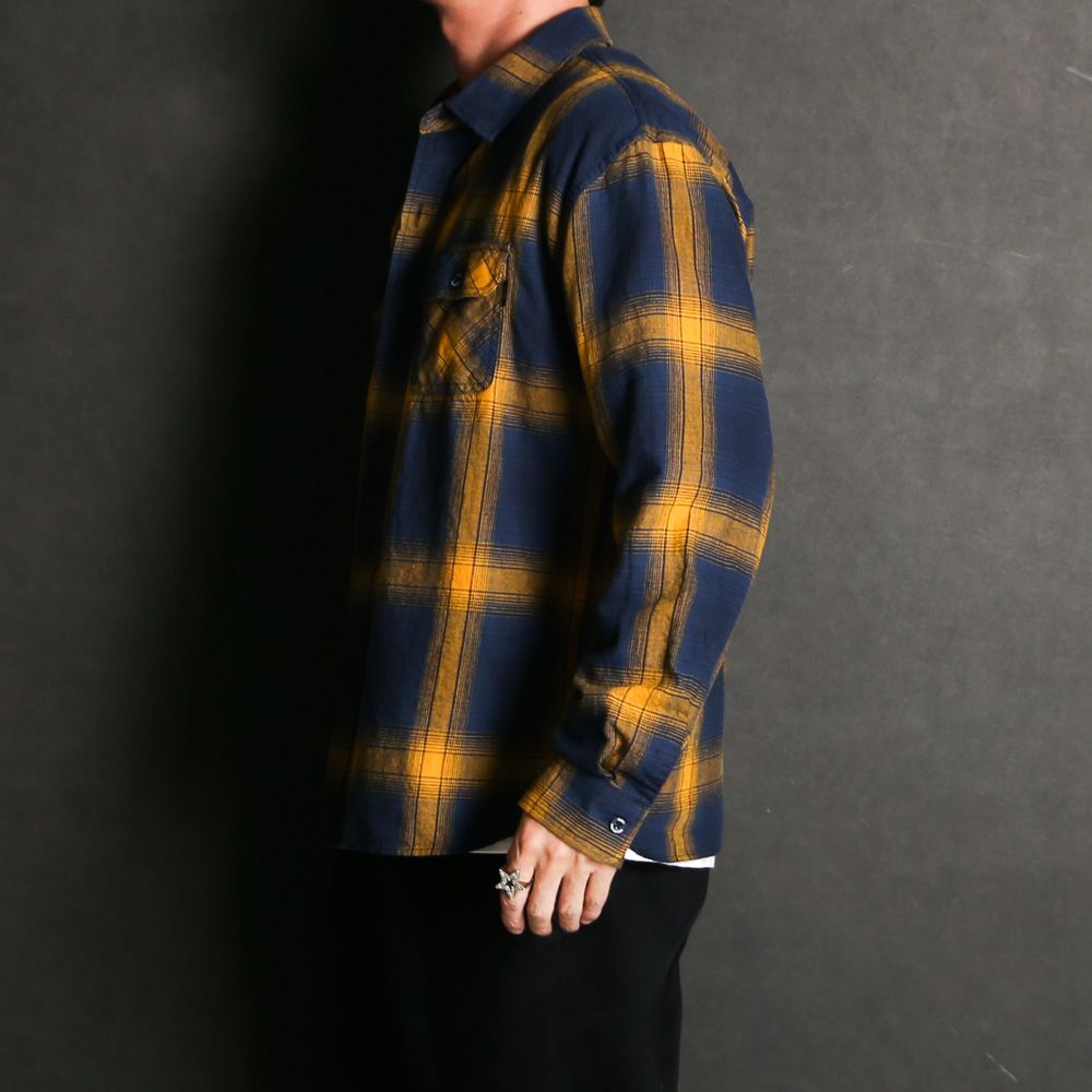 RATS/ラッツ】COTTON LINEN CHECK SHIRT / コットンリネン