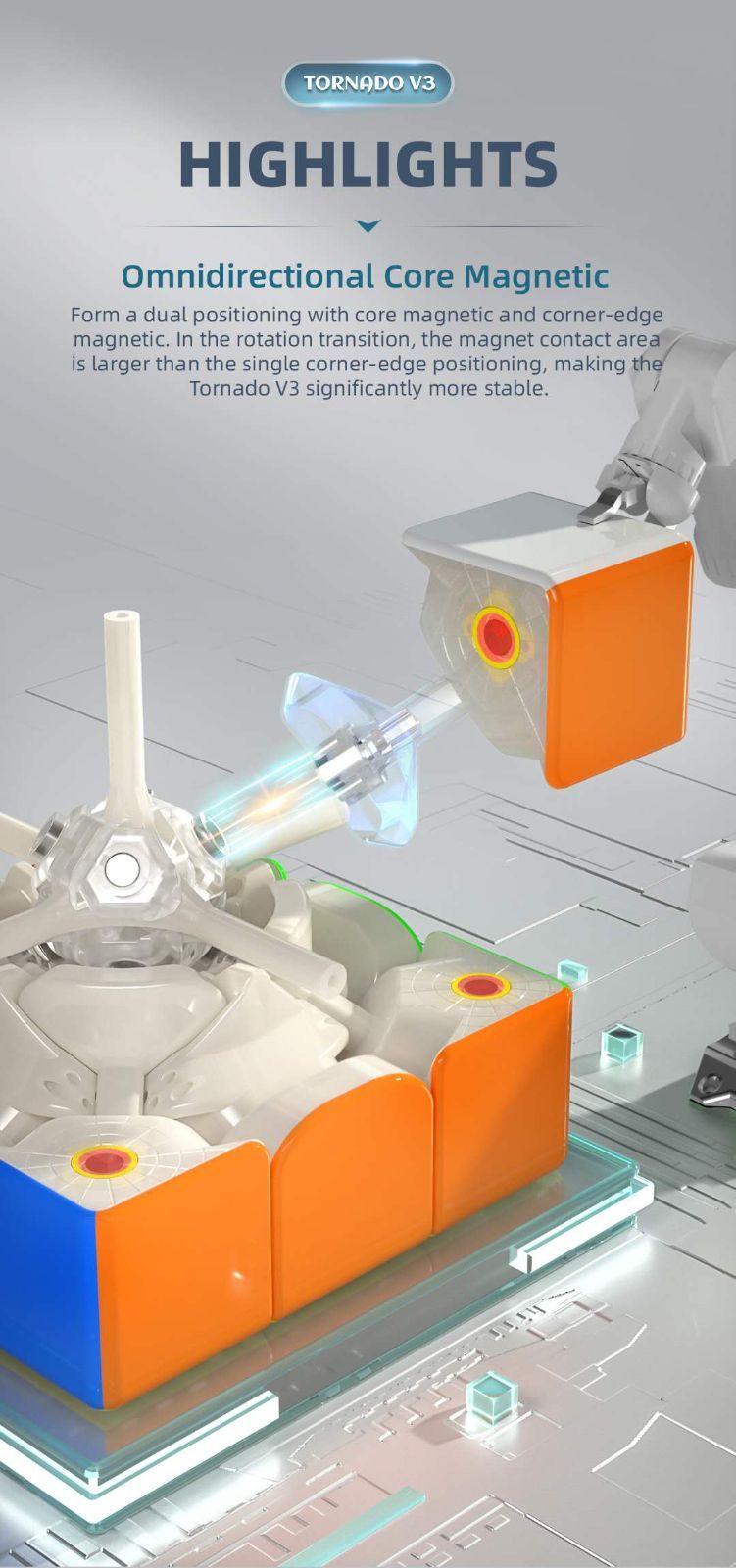 ルービックキューブTornado V3 Pioneer競技用磁石搭載 Kancharo XMD Tornado V3 M Flagship version 商品の日本語説明書 ＆ 3x3キューブ日本語攻略法 \u0026  ポーチ付き⁄正規品磁石搭載 3x3キューブ 競技用