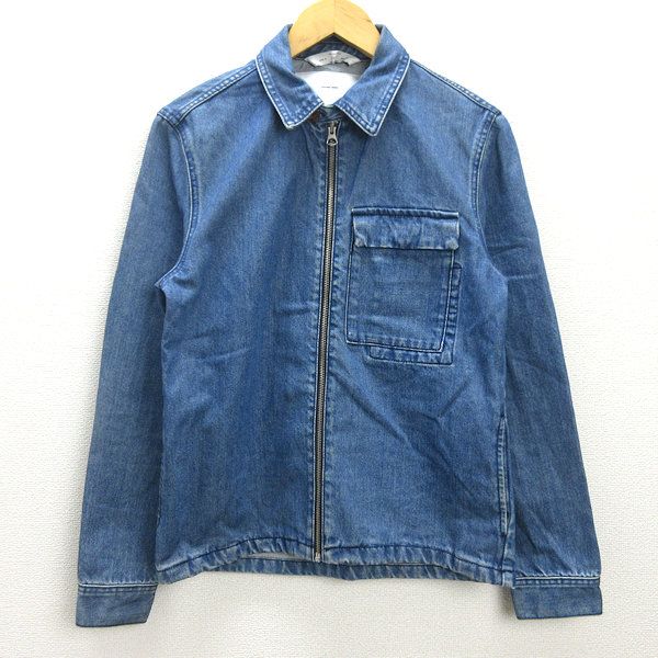 H□ザラマン/ZARA MAN フルジップ デニムジャケット Gジャン【S】MENS