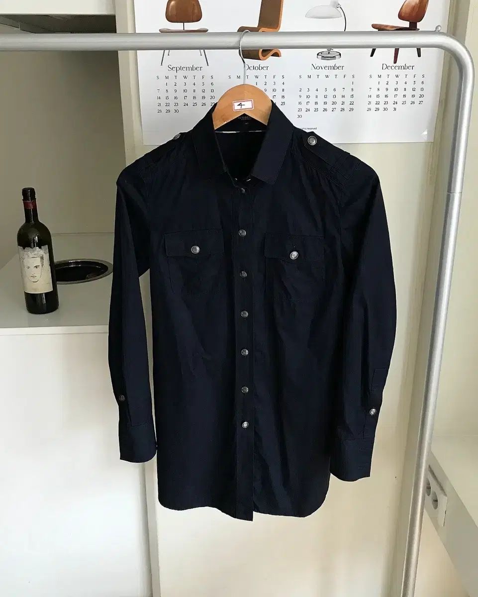 BURBERRY バーバリー シルバー ロゴ ブラウス シャツ