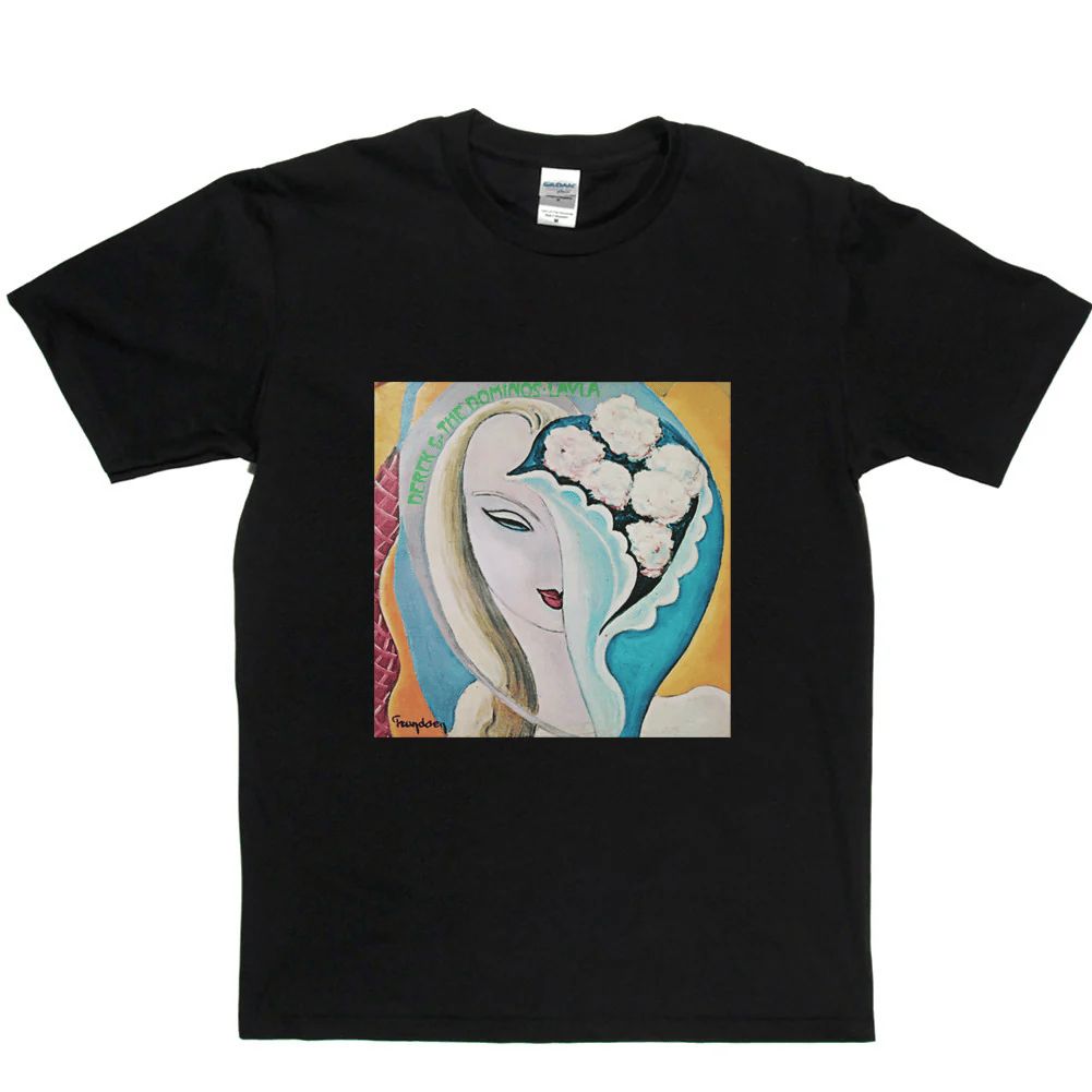 【輸入新品レア】DEREK AND THE DOMINOS - LAYLA BLACK Gildan Ultra Cotton デレクアンドドミノスTシャツ エリッククラプトンtシャツ