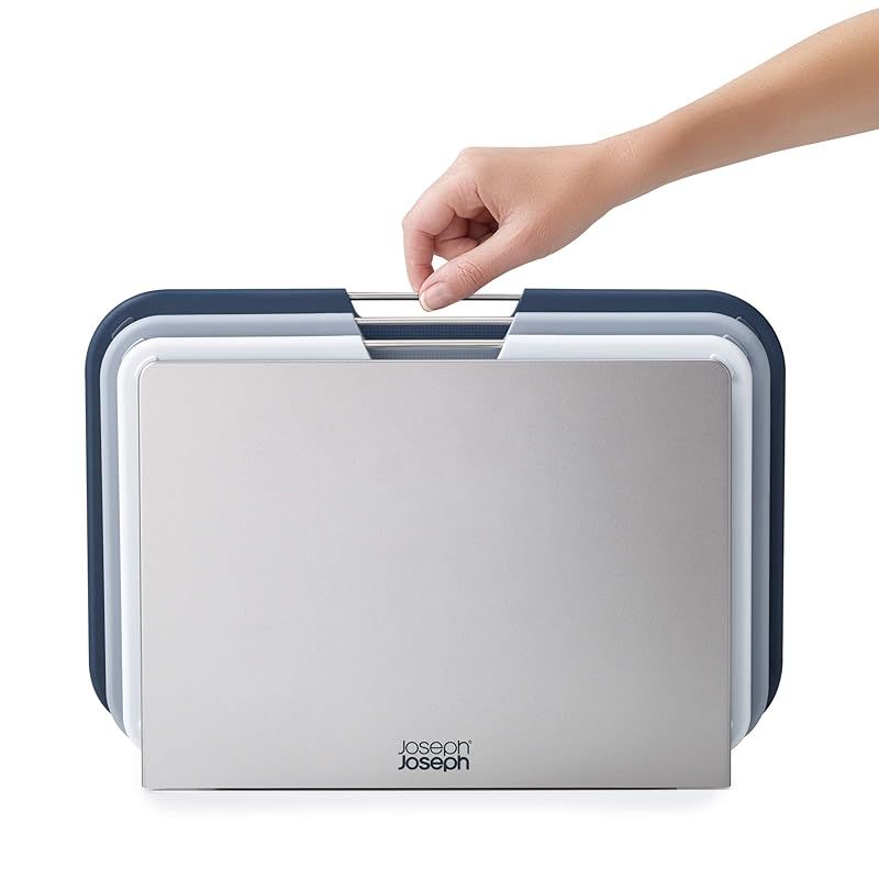 Joseph Joseph ジョセフジョセフ まな板 カッティングボード 32×22×6.5cm 3枚セット インデックス 抗菌 食洗機対応 滑り止め付き 傷つきにくい 食材別 色分け まな板スタンド付き 調理台 キッチン用品 グレー 正規 0