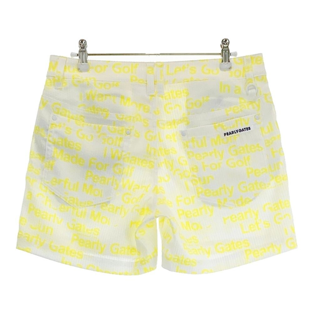 サイズ 1 PEARLY GATES パーリーゲイツ ショートパンツ 総柄 イエロー系 241003000351 ゴルフウェア レディース ストスト