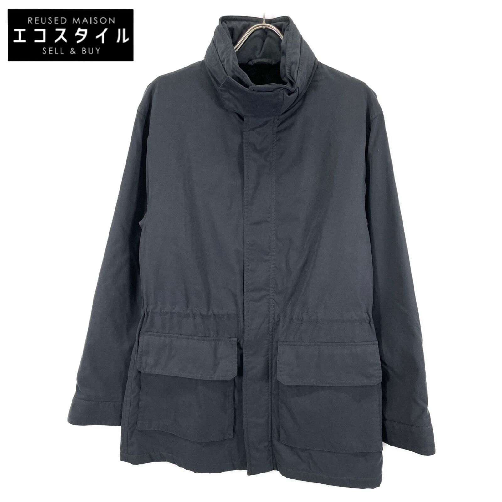 GIORGIO ARMANI ジョルジオアルマーニ ﾈｲﾋﾞｰ 裏地ﾎﾞｱ ﾌﾞﾙｿﾞﾝ 48