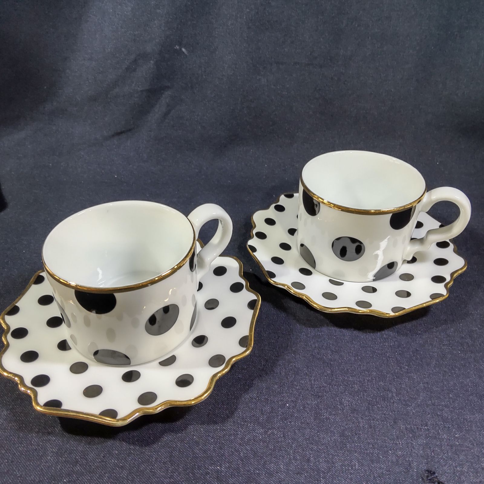 フランフラン ドット柄カップ セット FrancFranc ドット柄 ティーカップ・ソーサー セット - メルカリ