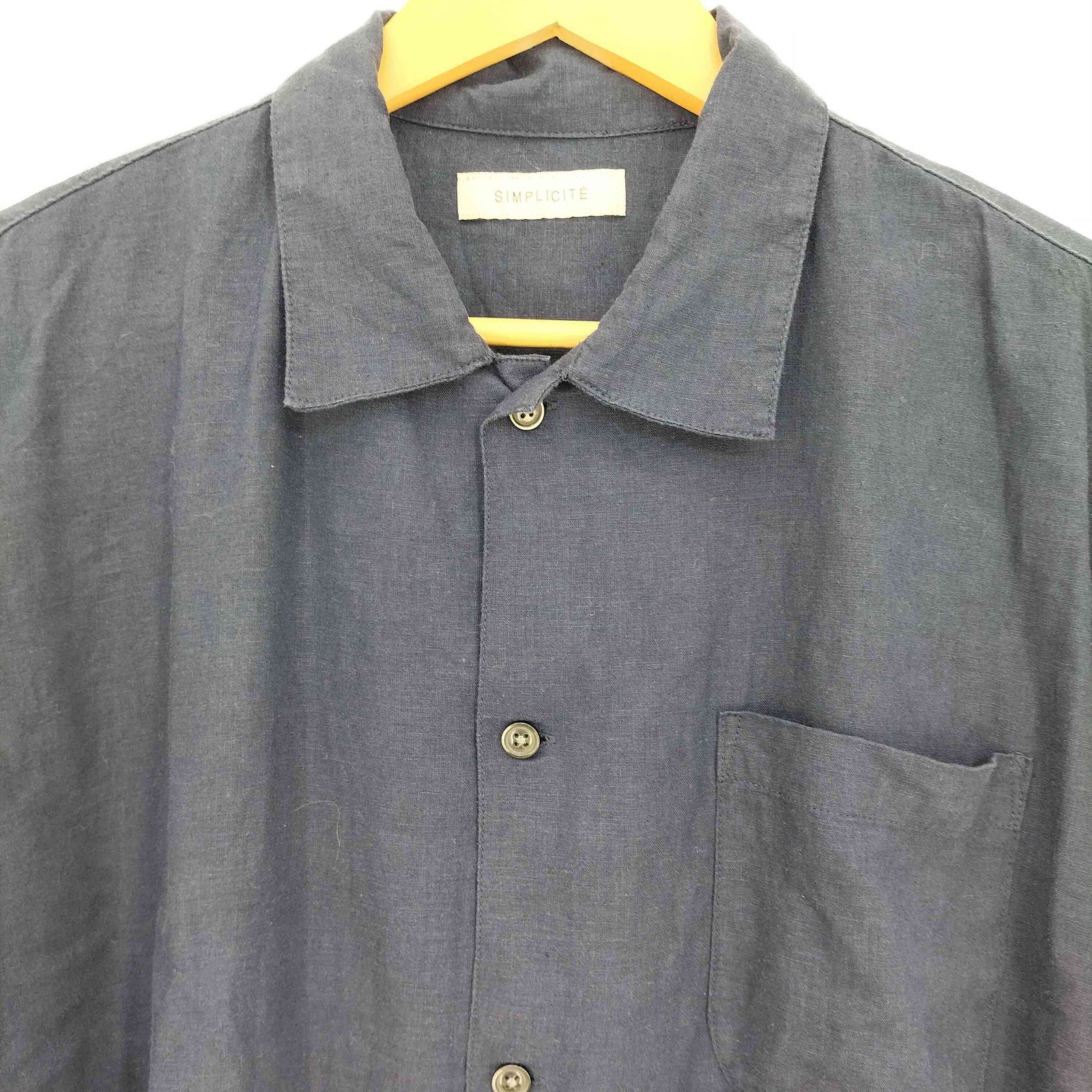 2024年製♪シンプリシテェ上質プレミアムヨーロピアンフラックスリネンシャツ♪ シンプリシテェ リネン ヨーロピアンフラックス レギュラー