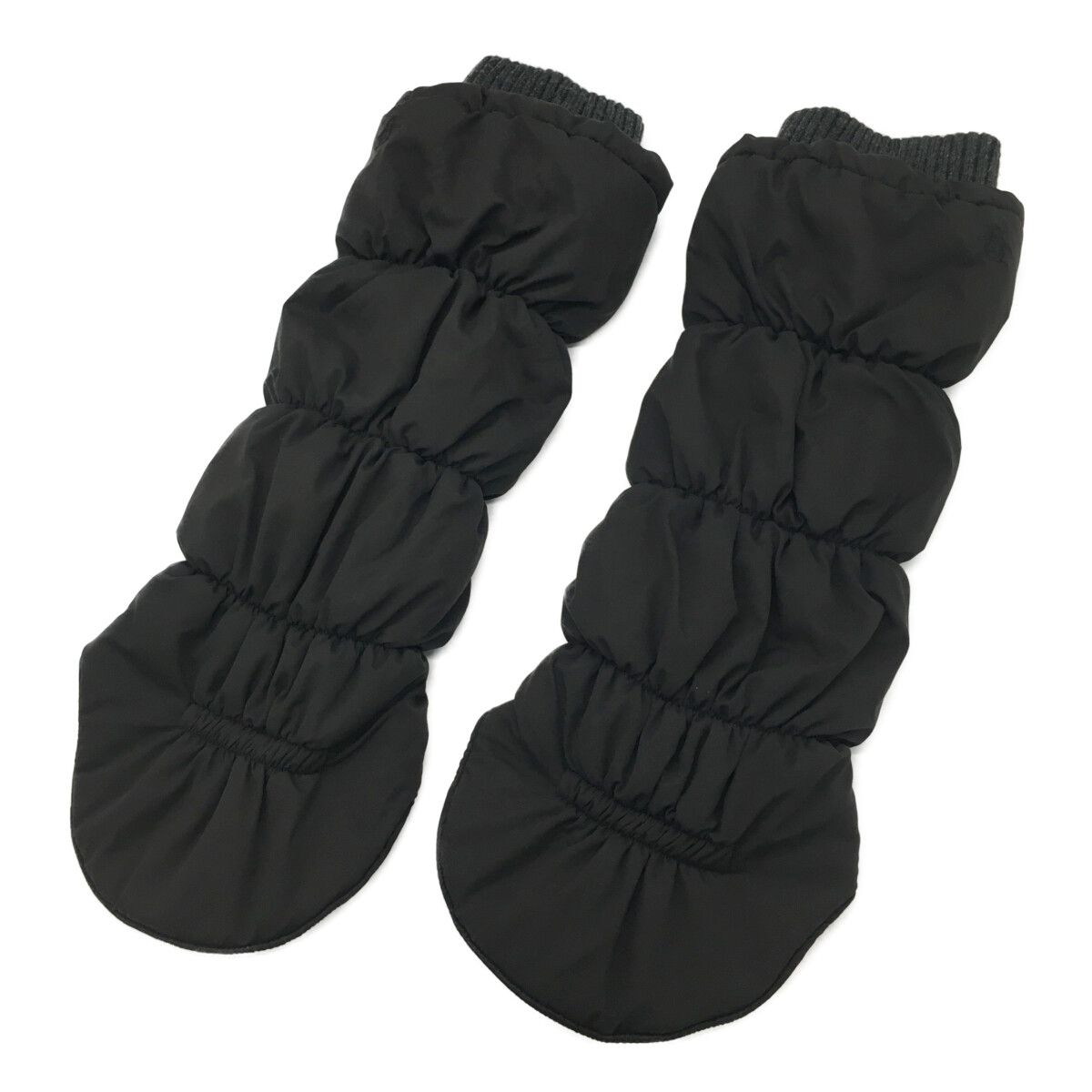 Munsingwear - coco 中古 マンシングウェア Munsing wear レディース レッグウォーマー フリー ブラック 黒 ワンポイント  中綿入り 裏フリース シンプル レディース マンシングウェア Munsing wear レッグウォーマー