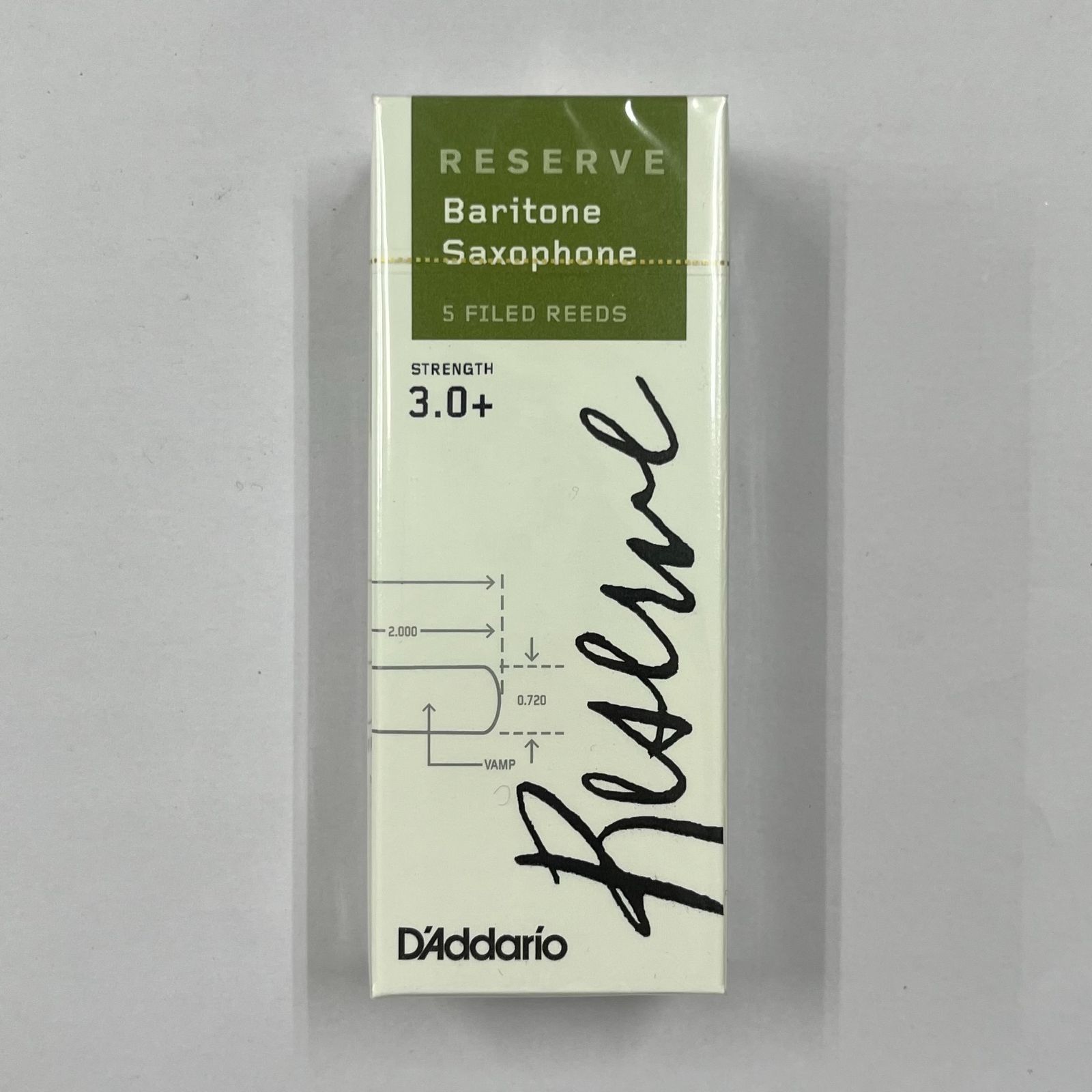 D'Addario ダダリオ リード レゼルヴ バリトンサックス3.0＋（5
