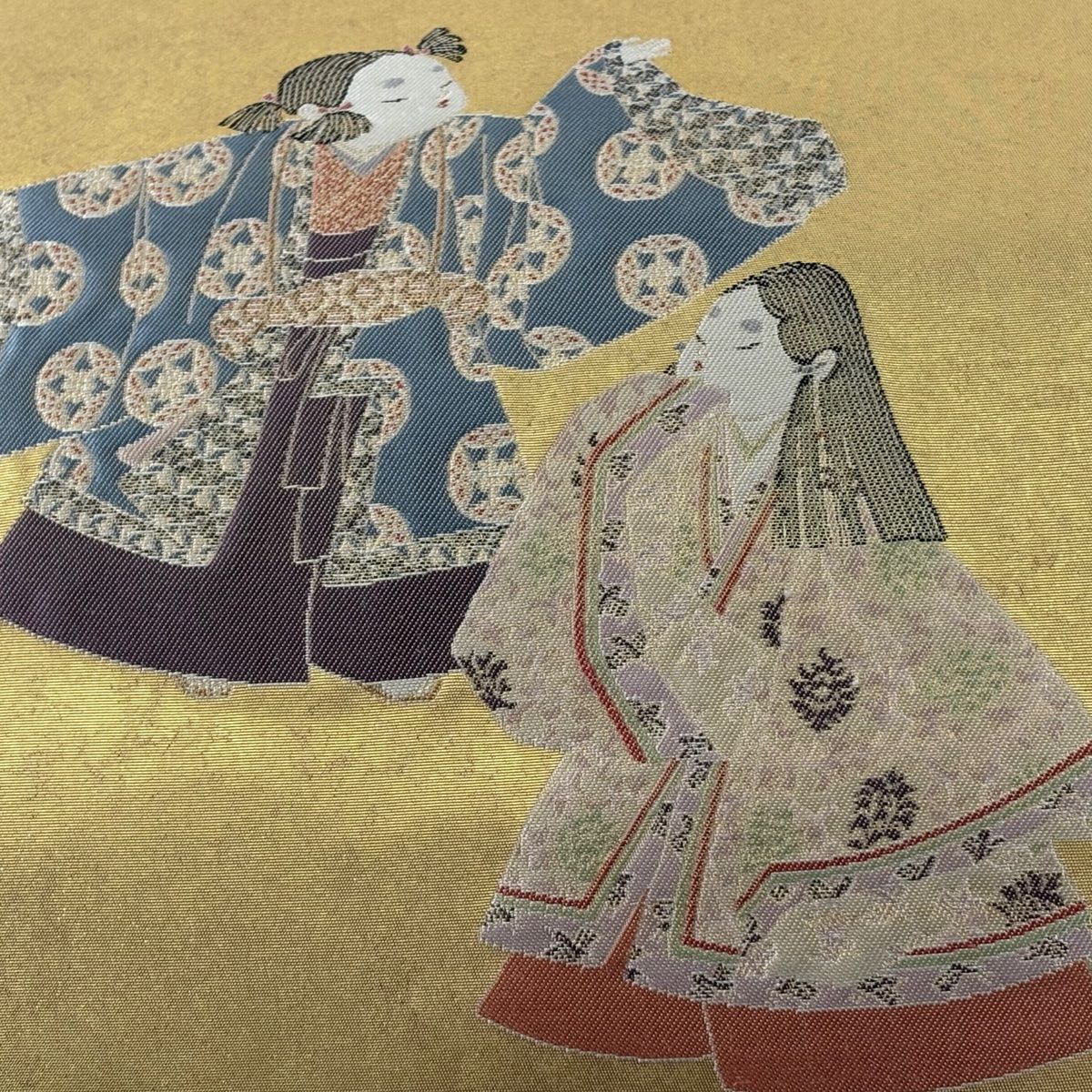 袋帯 美品 逸品 由水十久 落款 瀞金錦 うなゐ児 関西仕立て 共箱付き 