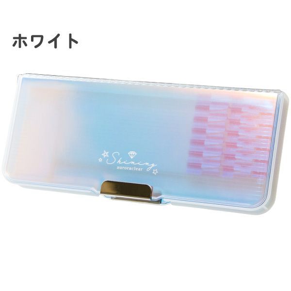 筆箱 両面 箱型 ペンケース ピッタントン オーロラクリア (CH210