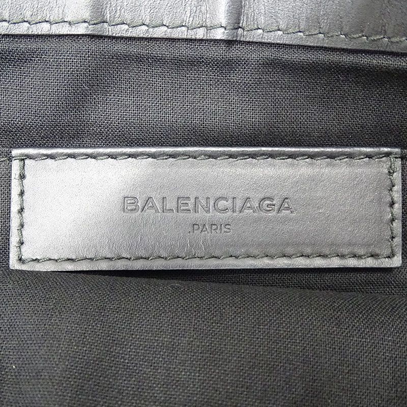 バレンシアガ BALENCIAGA バッグ メンズ ブランド クラッチバッグ セカンドバッグ デニム レザー ネイビー クリップ M 420407