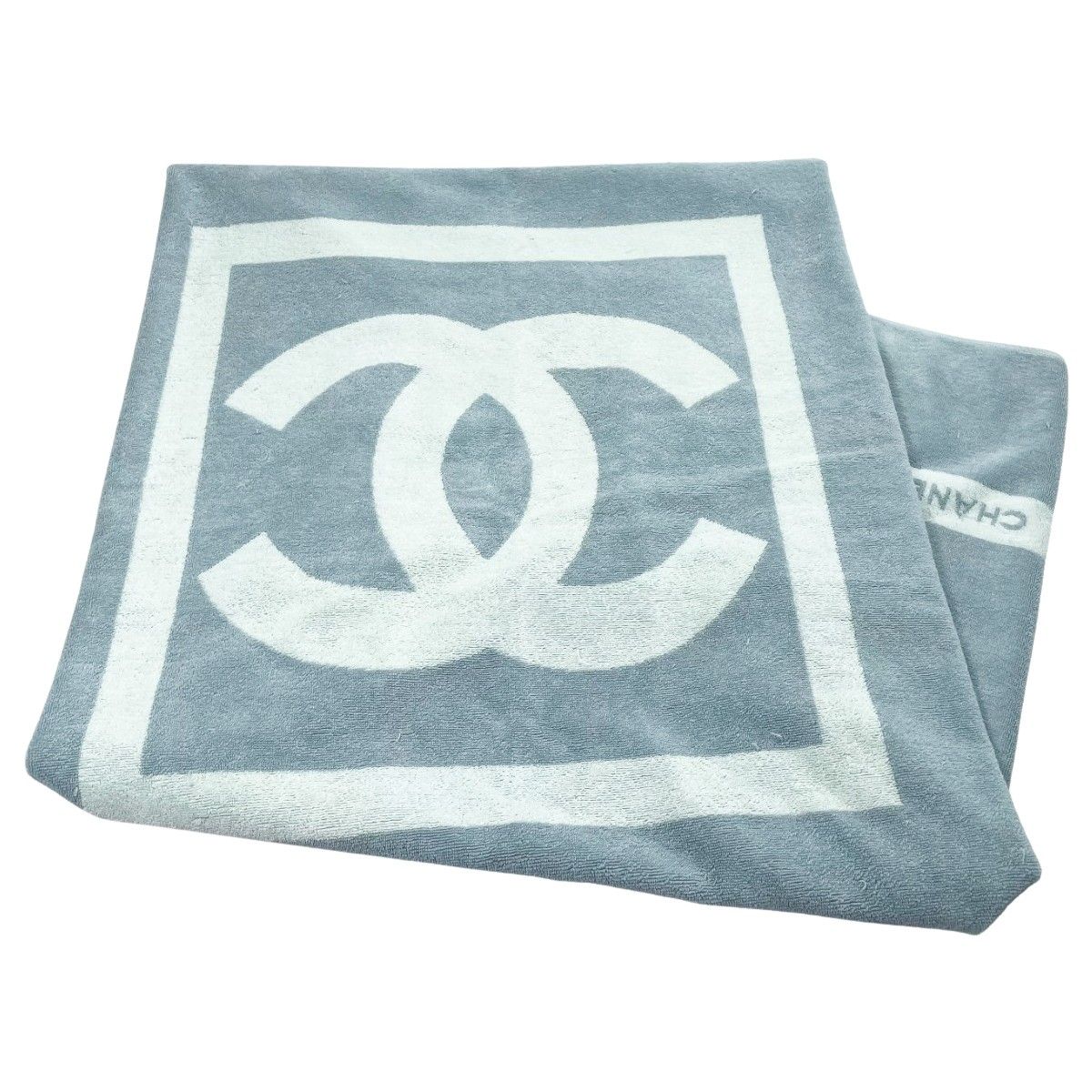 CHANEL シャネル ココマーク 大判ビーチタオル ブランケット バスタオル
