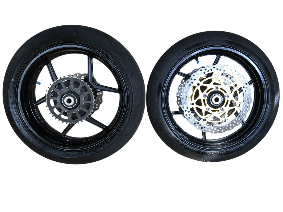 Ninja ZX-10R ZXT00C 03-04 C型 前後 ホイール セット ディスク付 レストア 組み換え 流用 ＯＨにも 2759-Z4306