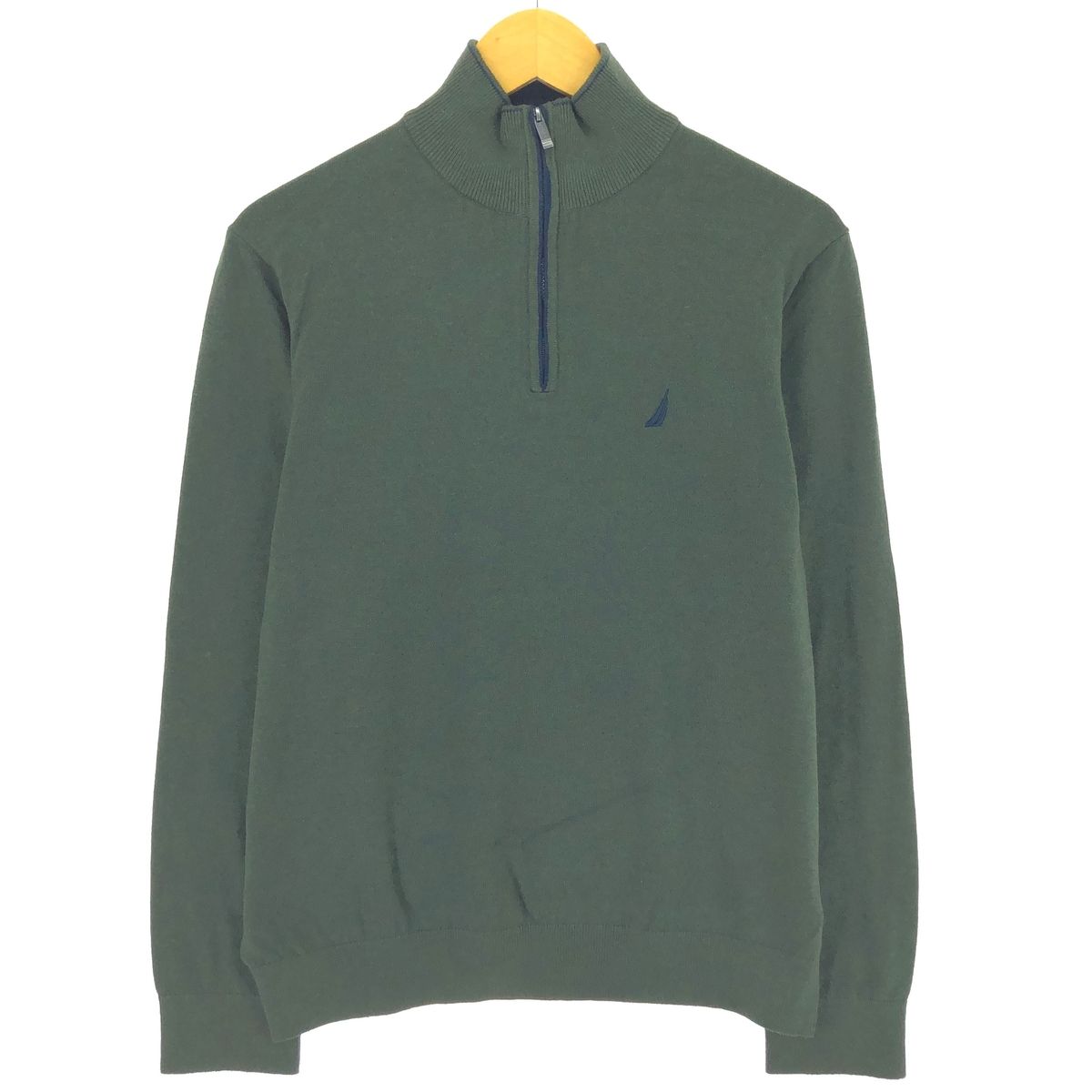 古着 ノーティカ NAUTICA コットンニットハーフジップセーター メンズM相当/eaa429496