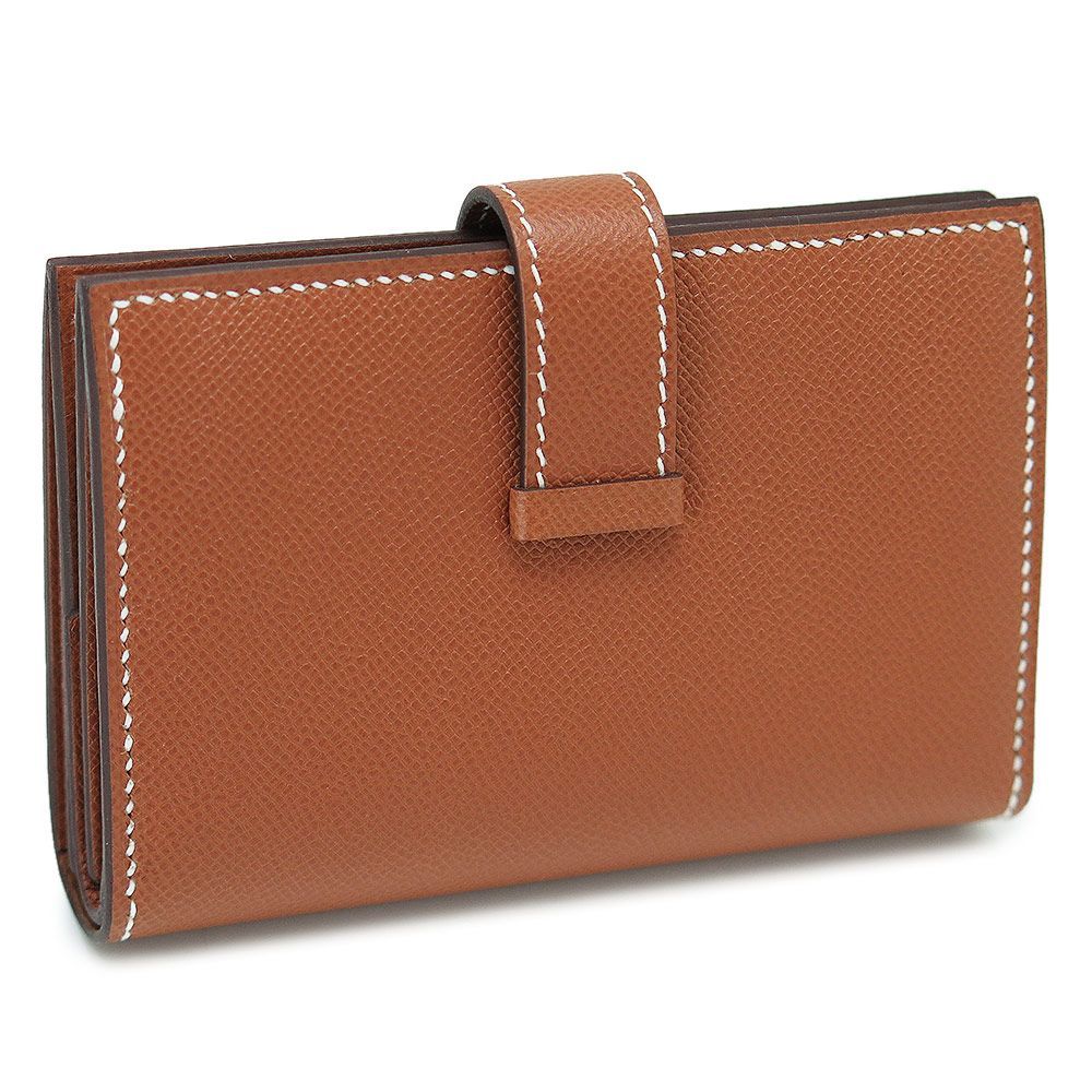 り*ご様 HERMES べアン　コンパクト　財布　ブラウン　シルバー　刻印なし り*ご様 HERMES べアン コンパクト 財布 ブラウン シルバー 刻印なし 小物