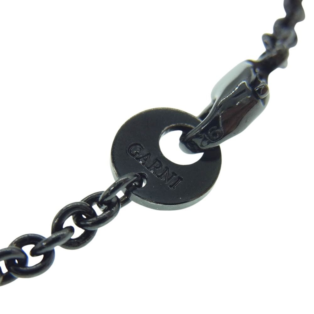 GARNI ガルニ ブラックコーティングシルバー ネックレス ブラック系