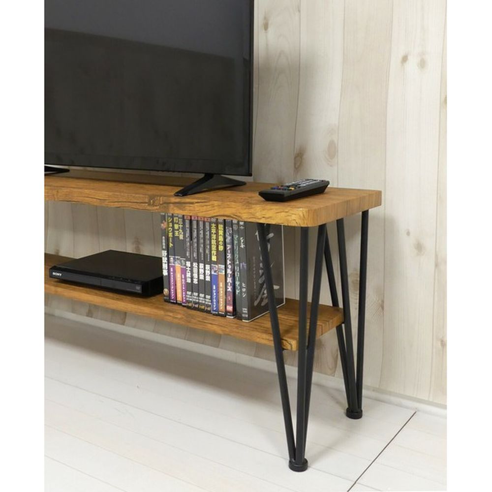 テレビ台 幅105cm 木目調 ヴィンテージ調 オープンラック 棚 TV台