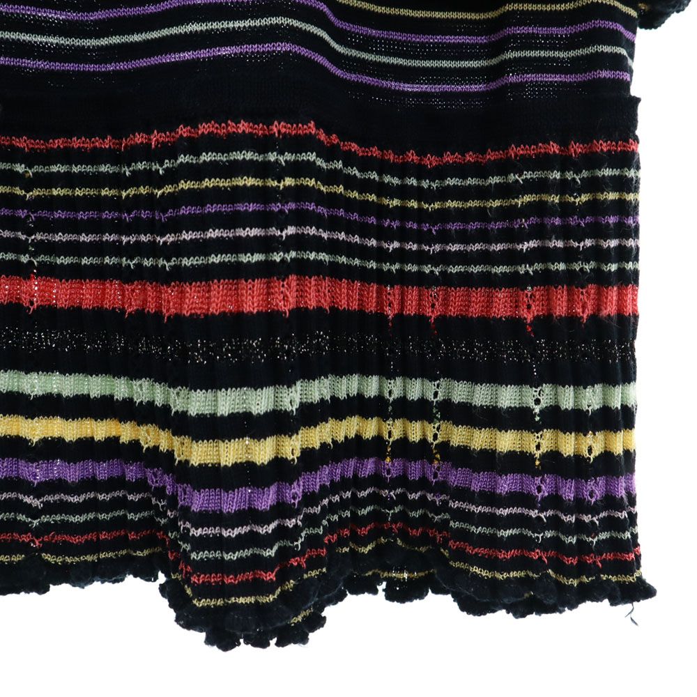 イタリア製 MISSONI ミッソーニ ボーダー ワンピース ＄ ミッソーニ イタリア製 ボーダー柄 ニット キャミワンピース 40
