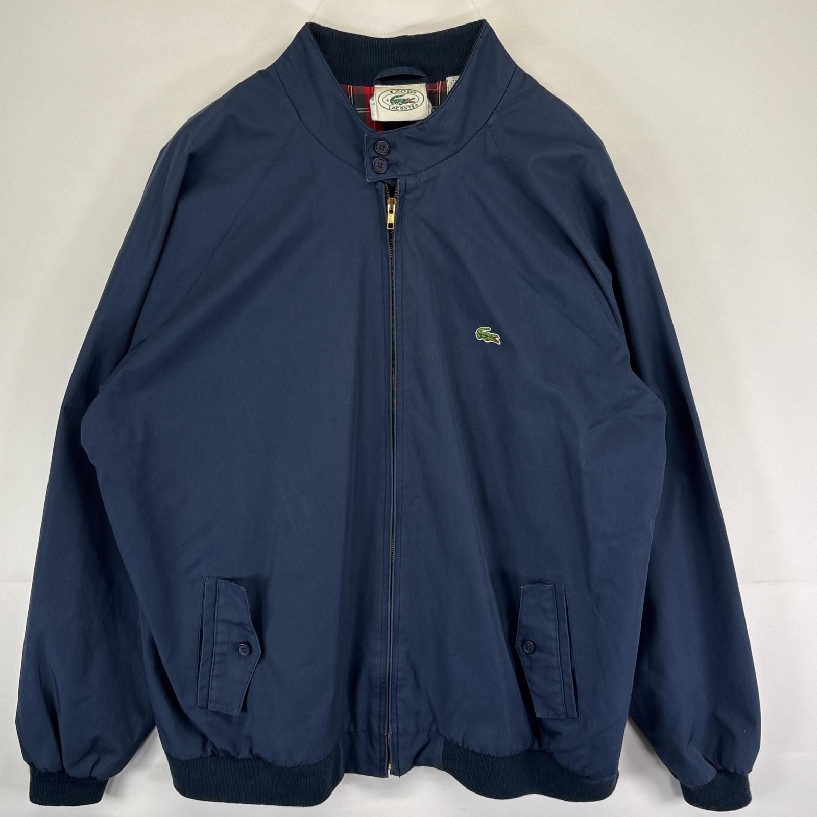 ラコステ　スイングトップ　ネイビー　Lサイズ 古着#276 ラコステ LACOSTE 2.5レイヤースイングトップジャケット
